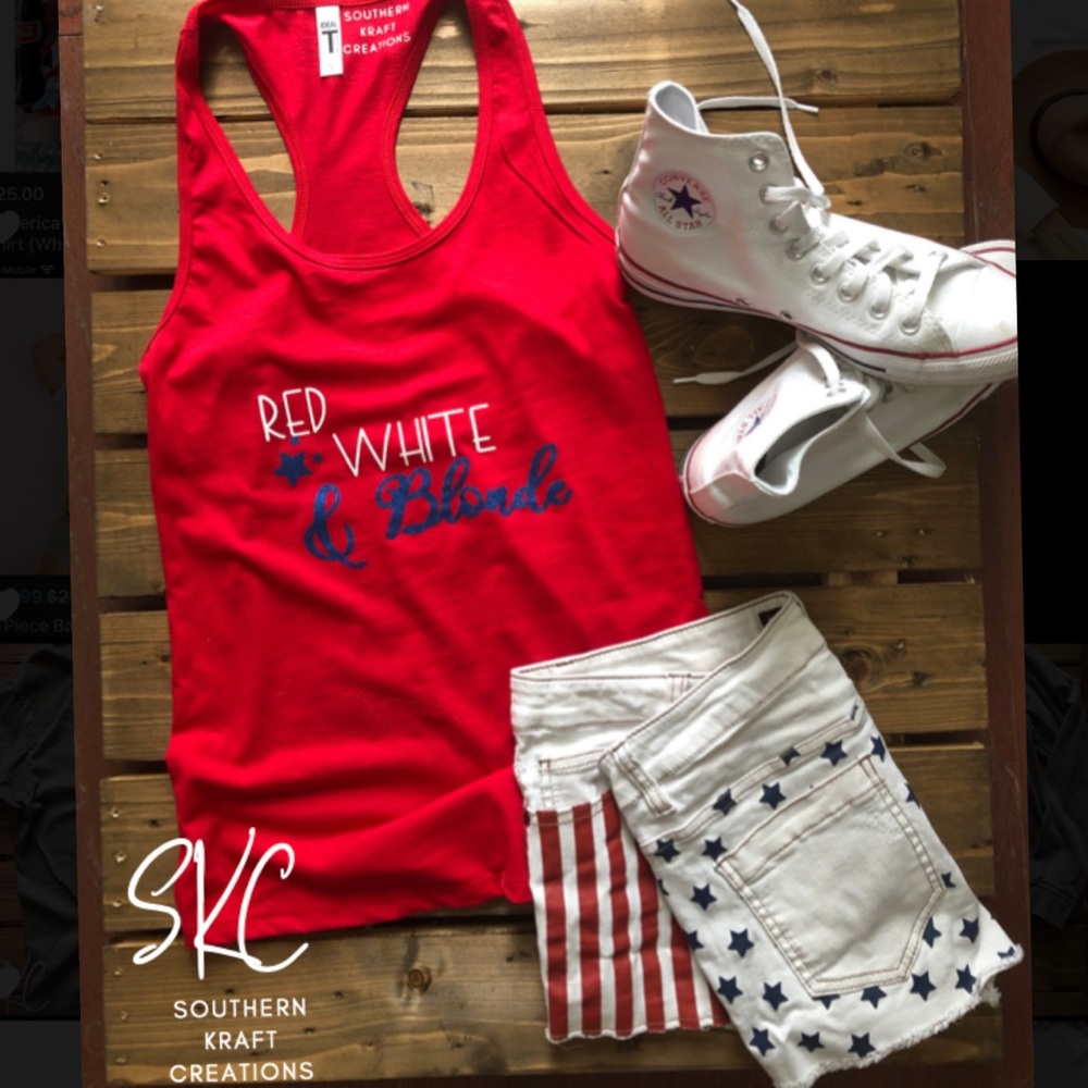 4th of July Tank tops